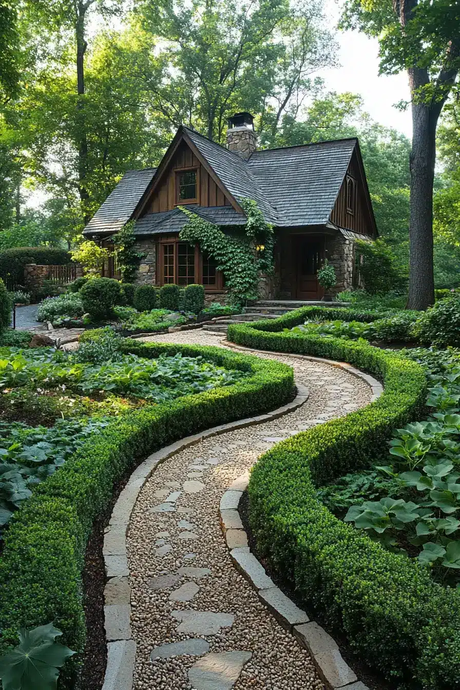 Curved Hedge Curb Beauty