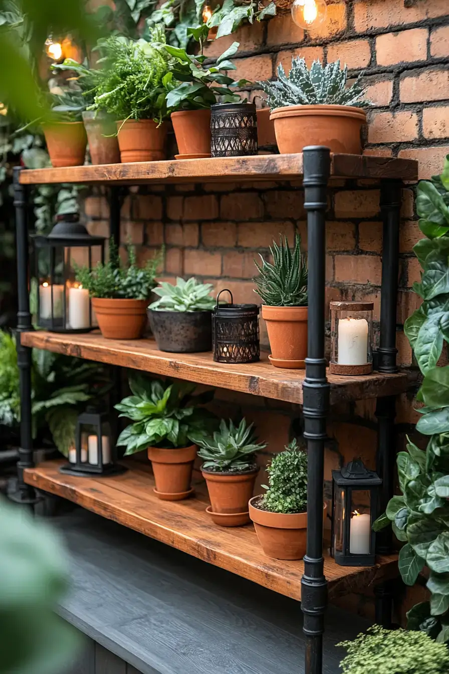 Steel Pipe Shelves