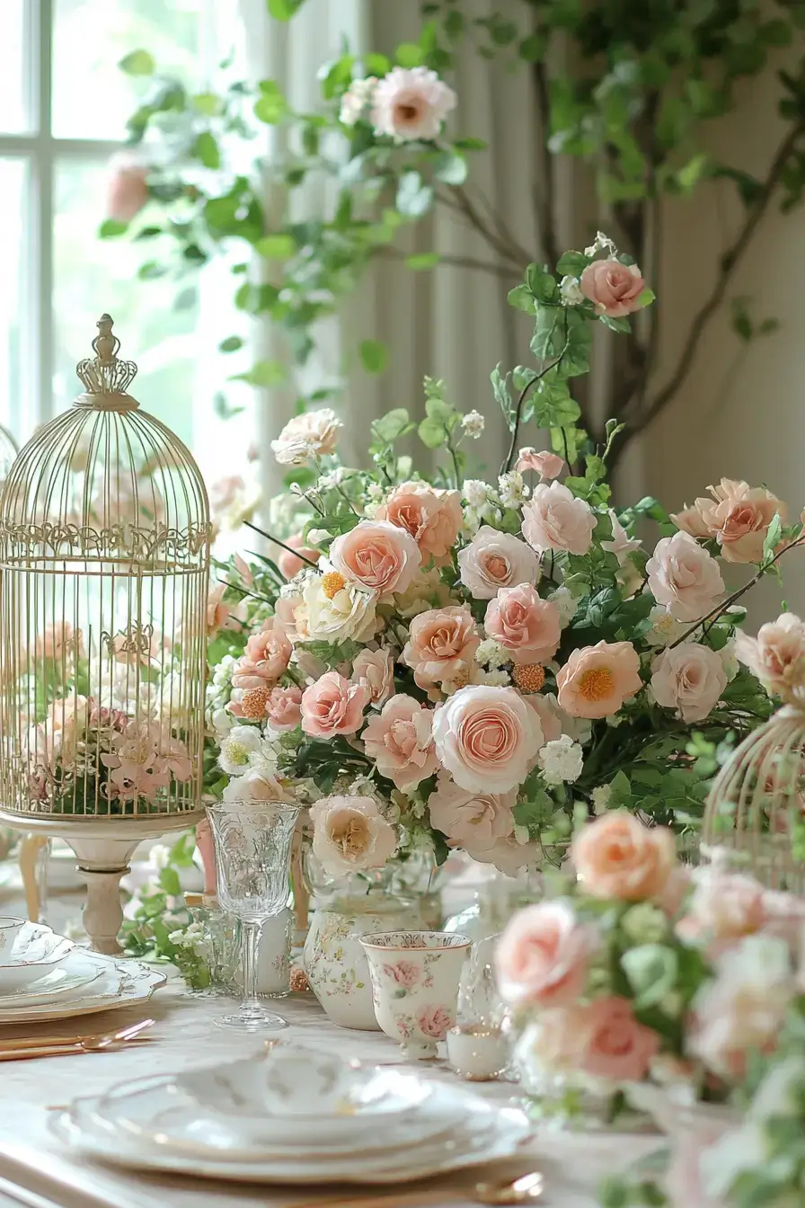 Floral Vintage Display