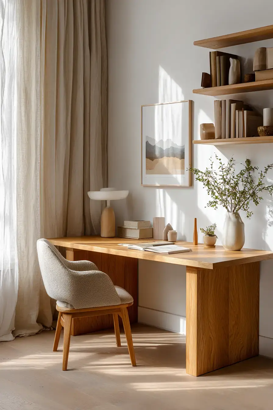 Japandi Workspace Design