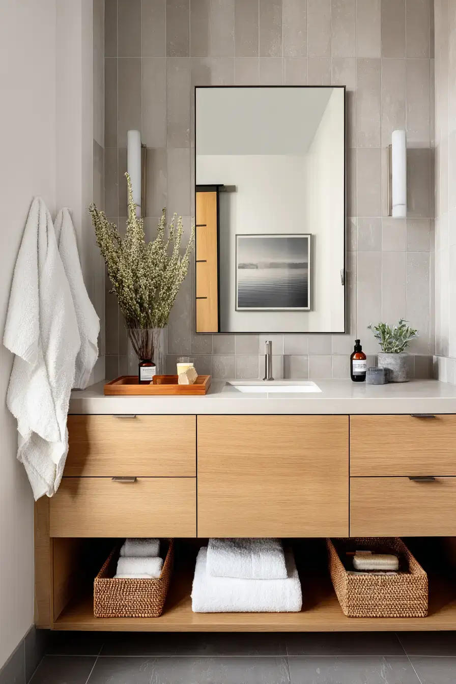 Misty Morning Bathroom