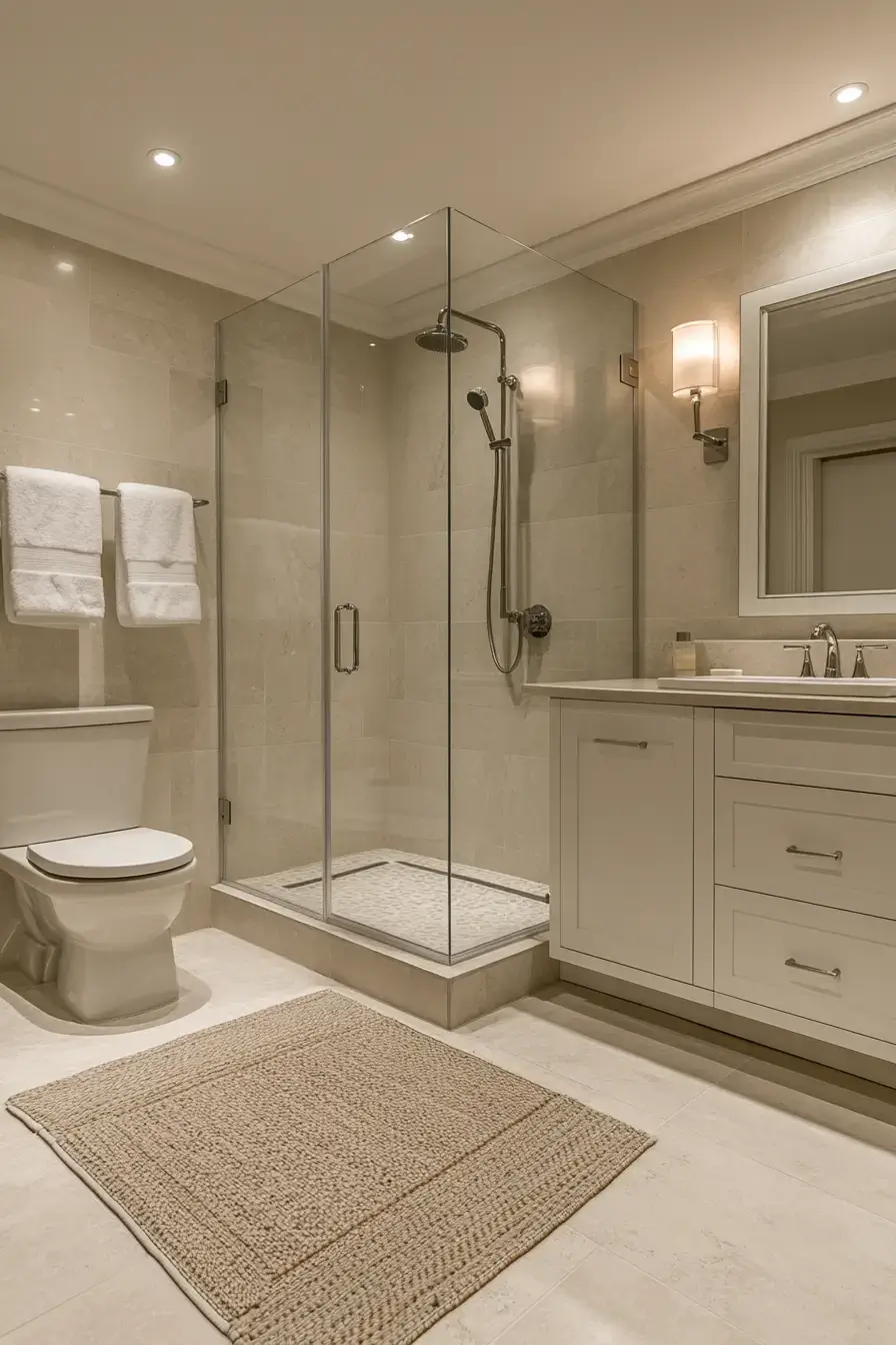 Glass Enclosed Luxury Bath Space