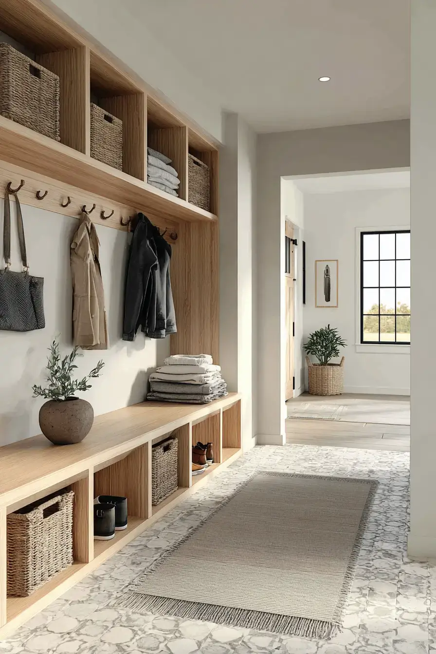 Modern Lake Mudroom