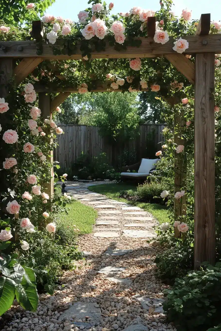 Salvaged Timber Trellises