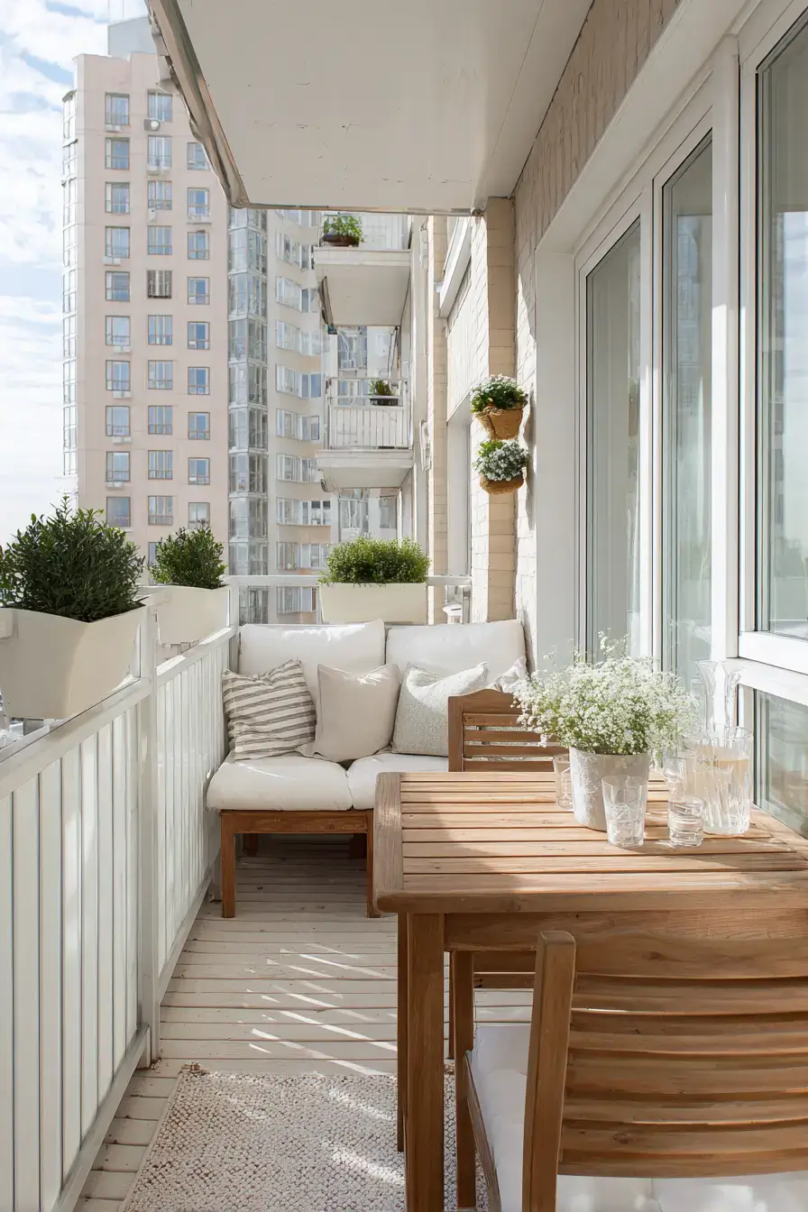 Sunlit Compact Balcony Space