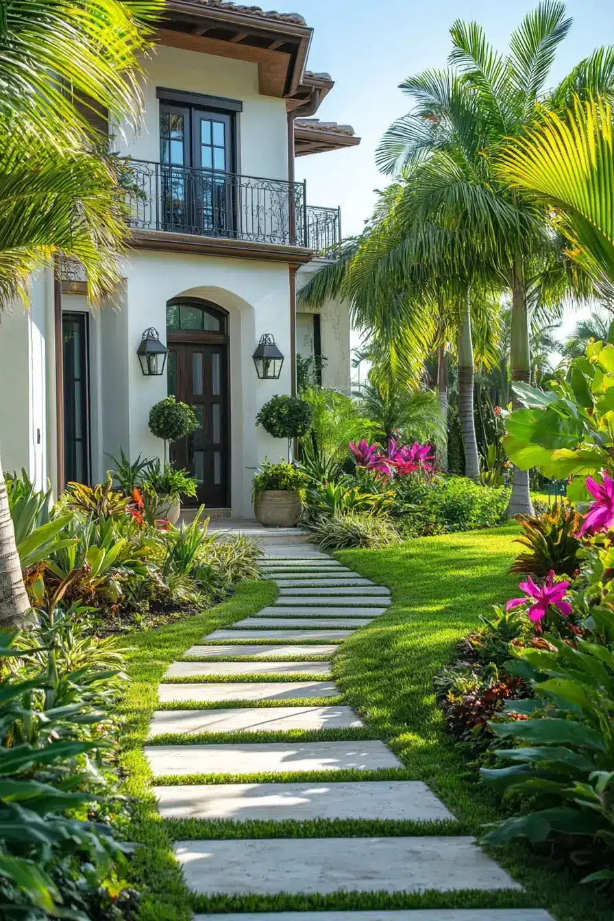 Tropical Entry Garden Serenity