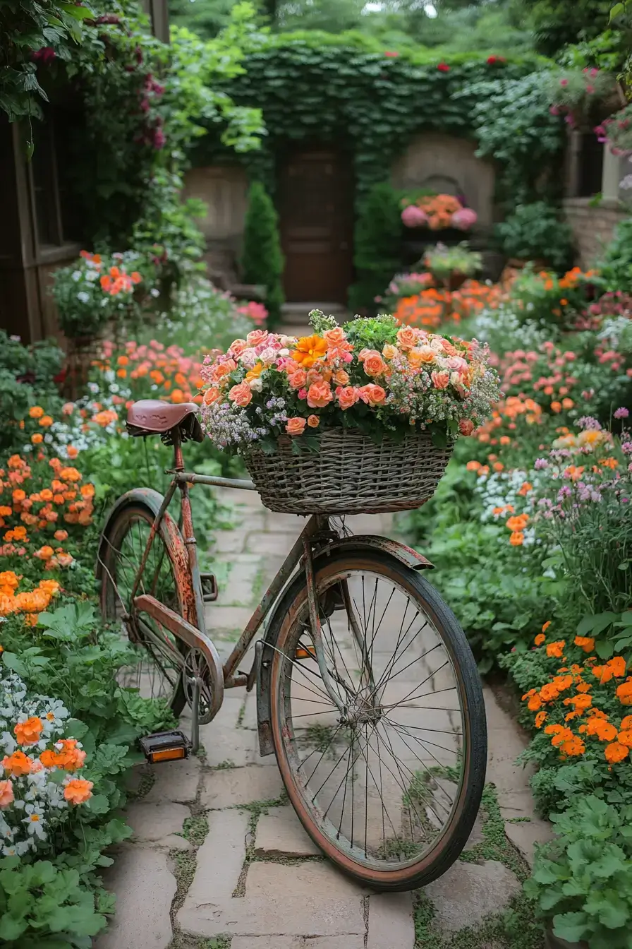 Bicycle Basket Flowers