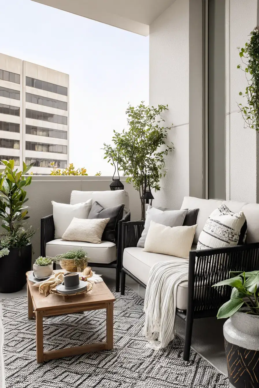 Petite Balcony Seating Retreat