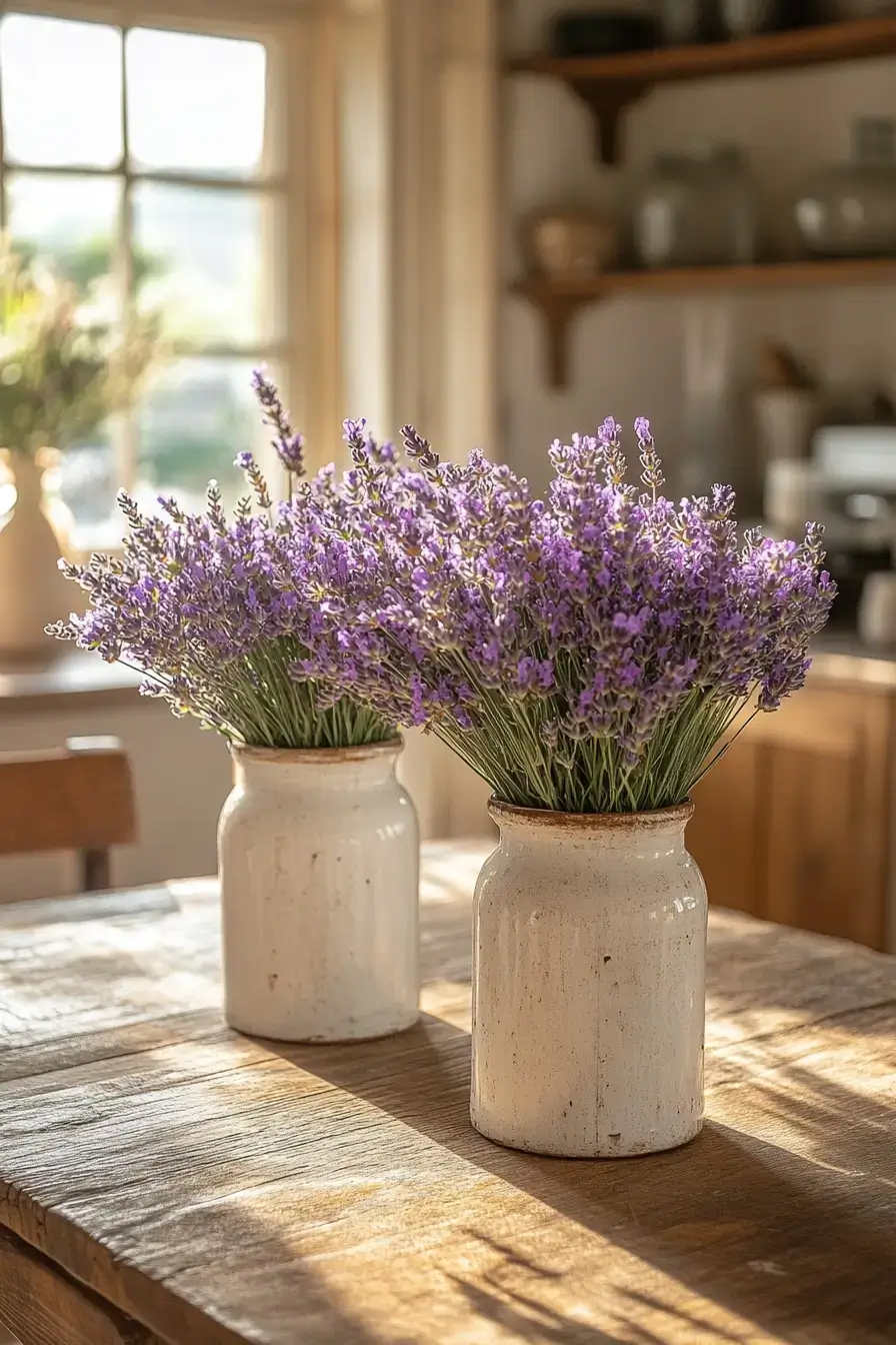 Lavender Styled Dairy Containers