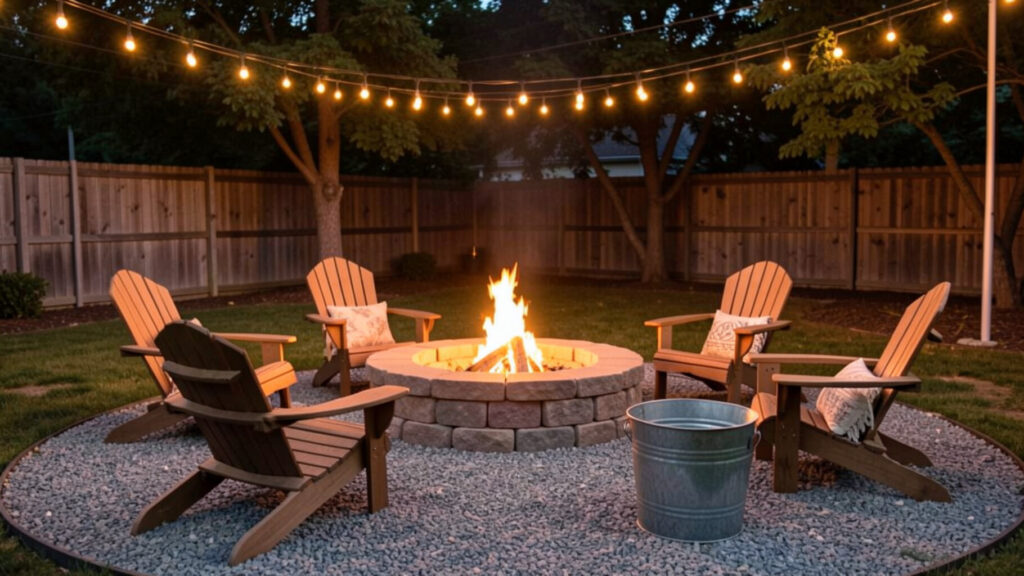 fire pit ideas backyard on a budget