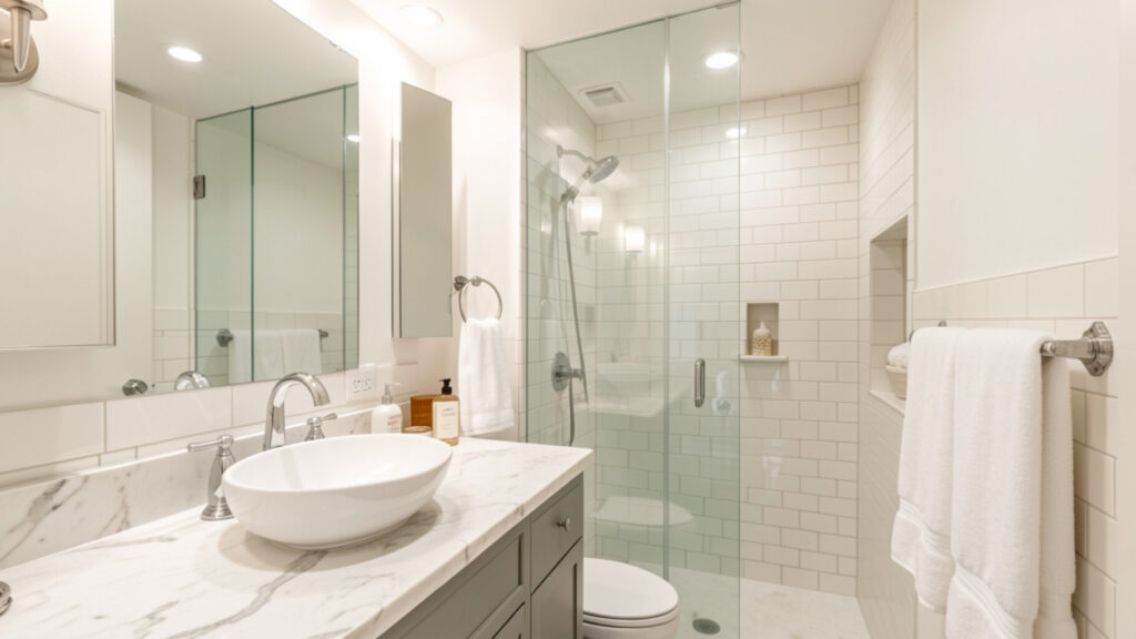 small luxury bathroom
