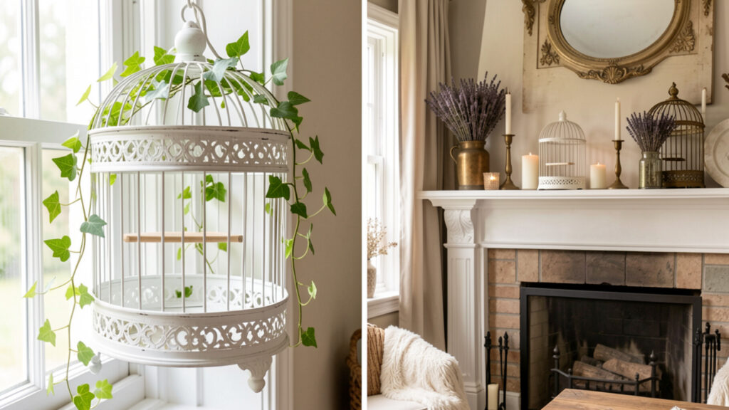 vintage birdcage decor ideas