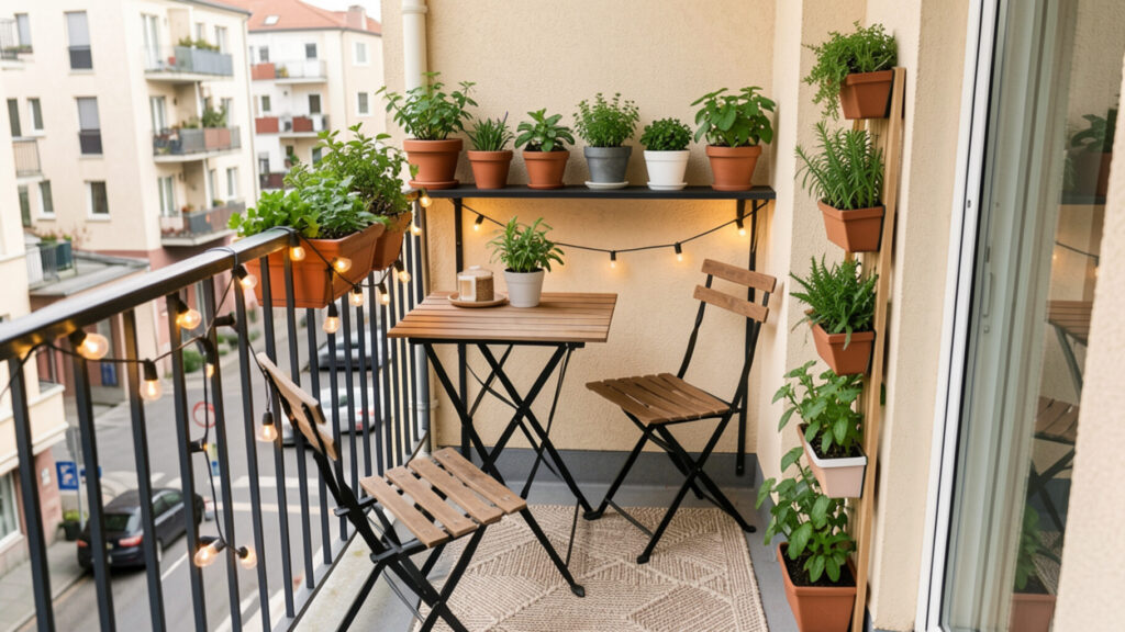 very small balcony decor