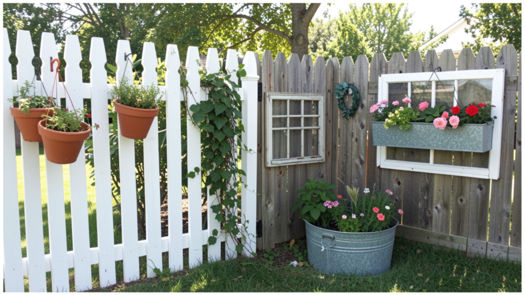 yard fence decor ideas
